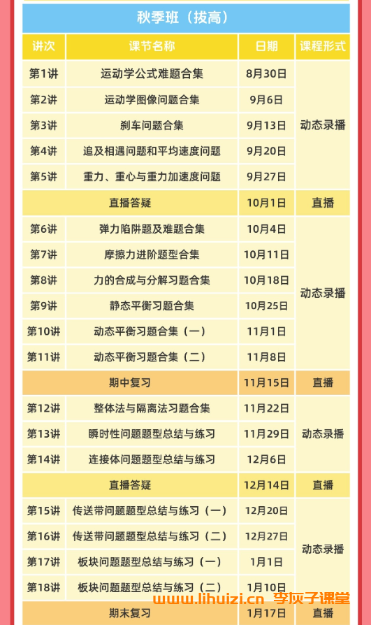 夏梦迪2028届高一物理2025暑秋联报 暑假班更新完毕秋季班开始更新 百度网盘下载插图(3) 夏梦迪2028届高一物理全年系统班 2025暑秋2026寒春高一物理课程-李灰子课堂