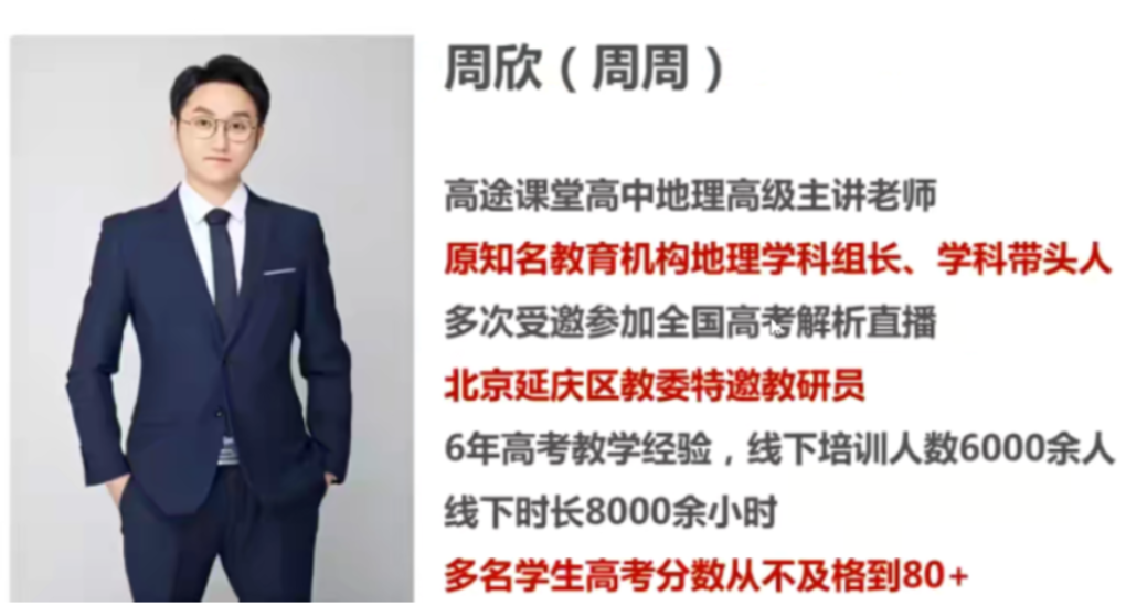 周欣2023高考地理一轮复习联报阶段一更新06讲  百度网盘下载