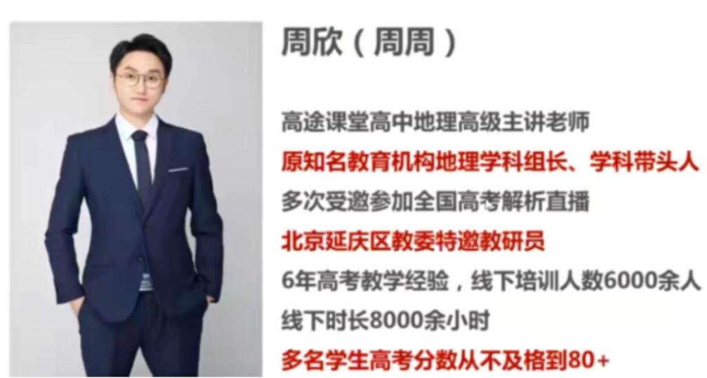周欣2023高考地理一轮复习秋季班更新10讲  百度网盘下载