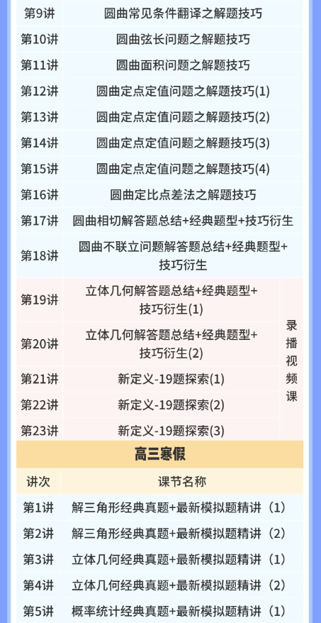 2026届高三数学全年系统班：赵礼显老师领衔（百度网盘课程）插图(3)