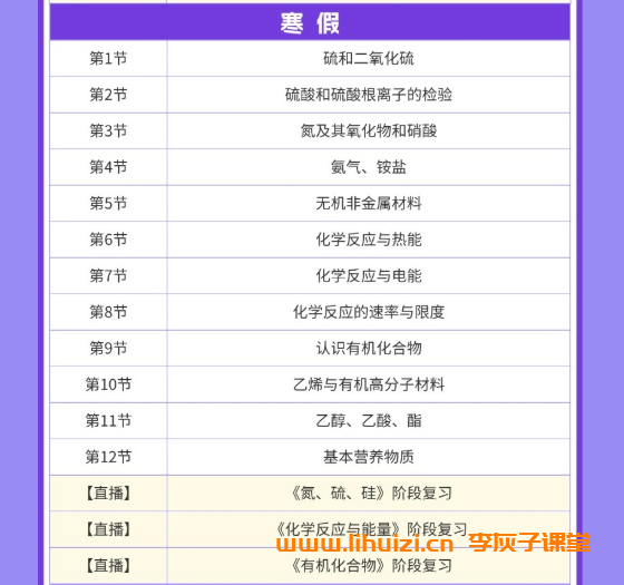 高一化学全年系统课:李政老师亲授(2025暑秋-2026寒春)插图(3) 高一化学全年系统课:李政老师亲授(2025暑秋-2026寒春)插图(3)